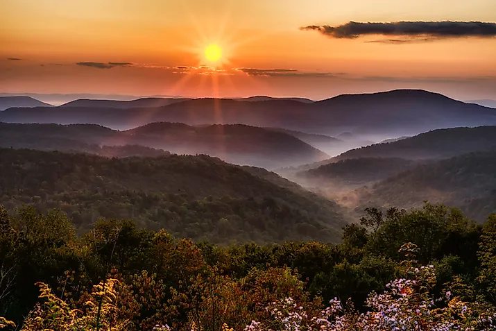 View from the Highland Scenic Highway in Pocahontas County, West Virginia.