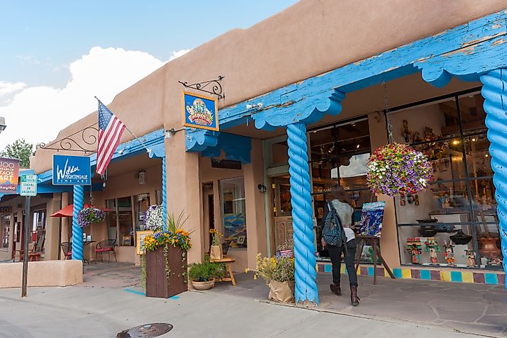 Sidewalk in Taos, New Mexico. Image credit Photos BrianScantlebury via Shutterstock