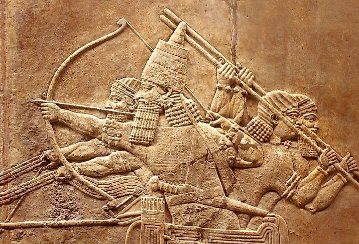 Remains of culture of past Sumerian civilization.