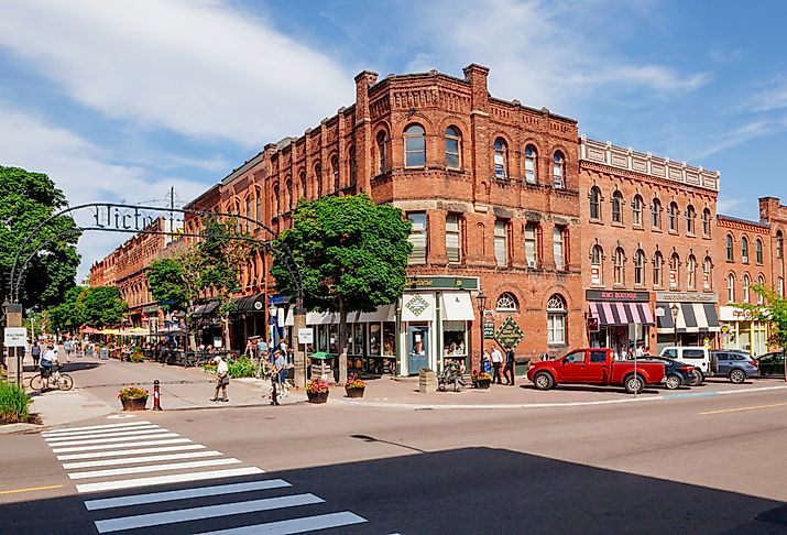 One of the main streets in Charlottetown, Prince Edward Island. Image credit Ronald Sumners via Shutterstock