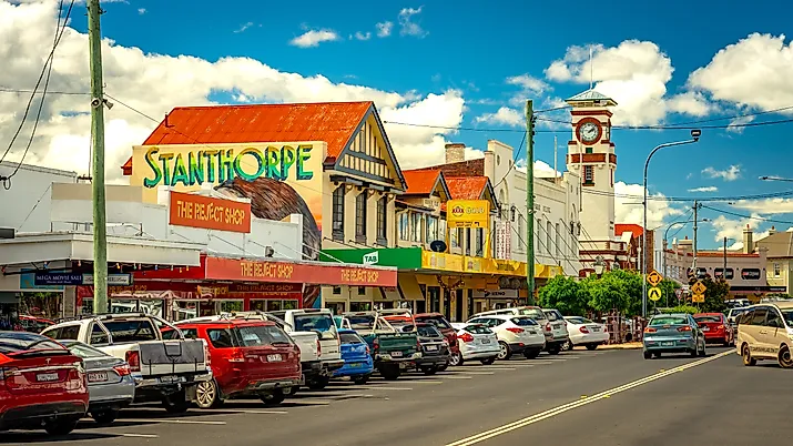 Main Street in Stanthorpe, Queensland, Australia. Image credit: Alex Cimbal / Shutterstock.com.