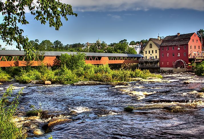 The Ammnosuoc River in Littleton, New Hampshire.