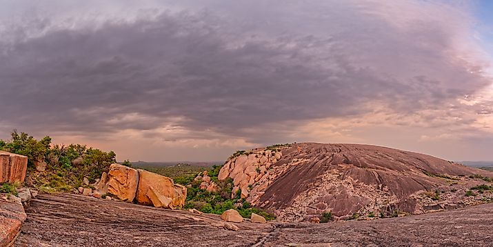 The Enchanted Rock near Fredericksburg, Texas. Shutterstock.com