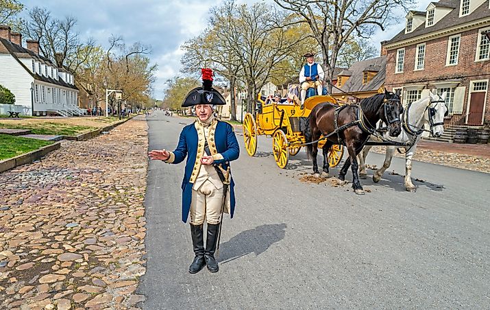 Colonial Williamsburg, Virginia is one of the most filmed locations for Colonial American movies and shows. Image credit: Stuart Monk / Shutterstock.com.