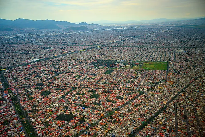 Mexico City Ariel View 