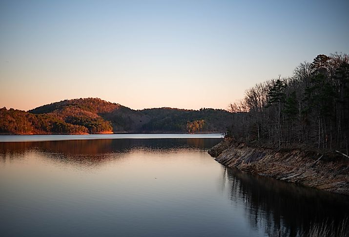 Sunset over Quartz Mountain State Park, Altus, Oklahoma