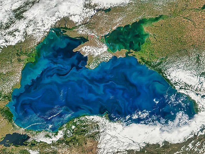 Black Sea. Elements of this image furnished by NASA.