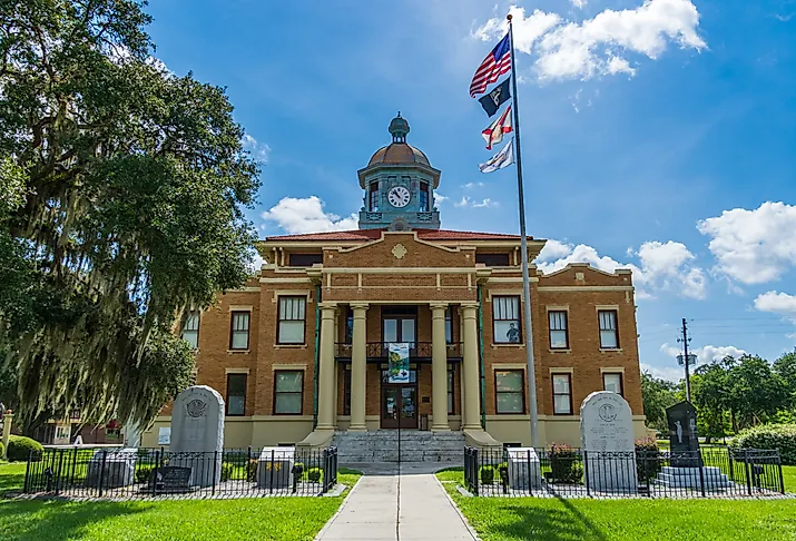 Old Citrus County Courthouse Heritage Museum in Inverness, Florida. Image credit Sunshower Shots via Shutterstock.com