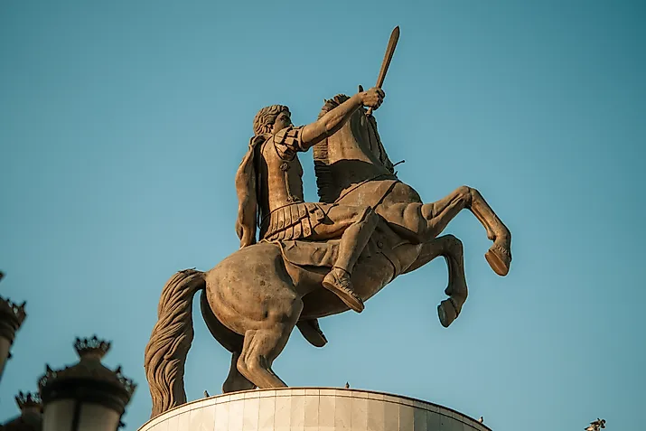 Alexander the Great Statue, Skopje North Macedonia. Editorial credit: Adam Rhodes UK / Shutterstock.com