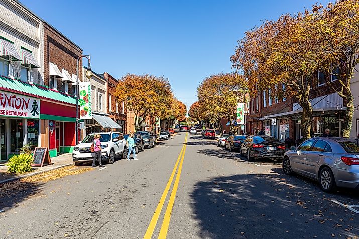 Main Street in Galax, Virginia. Editorial credit: J. Michael Jones / Shutterstock.com.