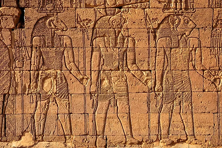 Naqa is a ruined ancient city of the Kushitic Kingdom of Meroe in modern-day Sudan