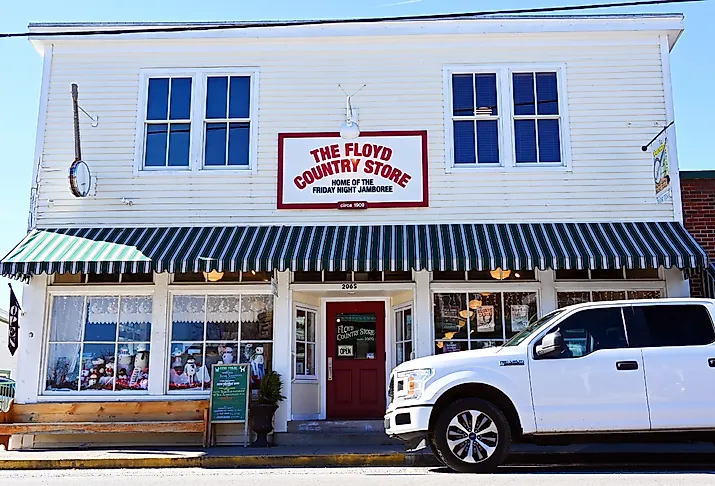 The Floyd Country Store, Virginia. Image by The Old Major via Shutterstock.