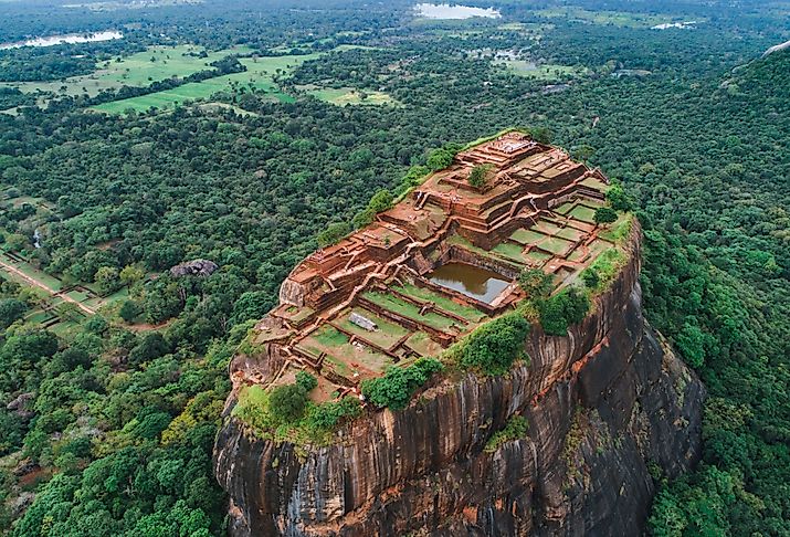Aerial view of Sigiriya, Sri Lanka. Image credit Radchuck O.S via Shutterstock