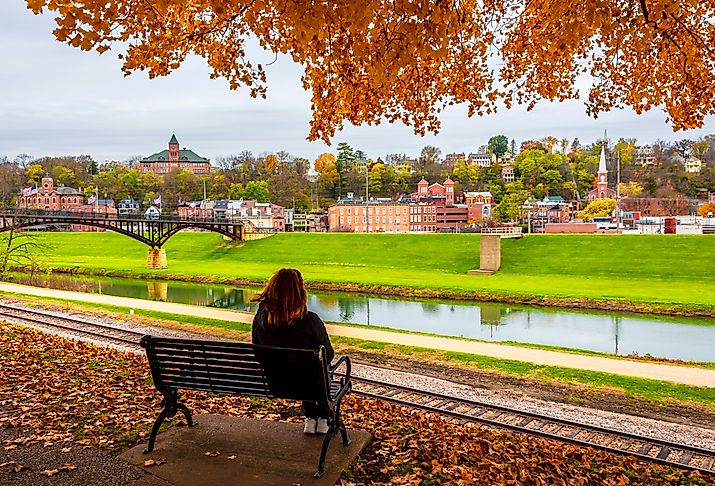 Grant Park, in autumn, Galena, Illinois.