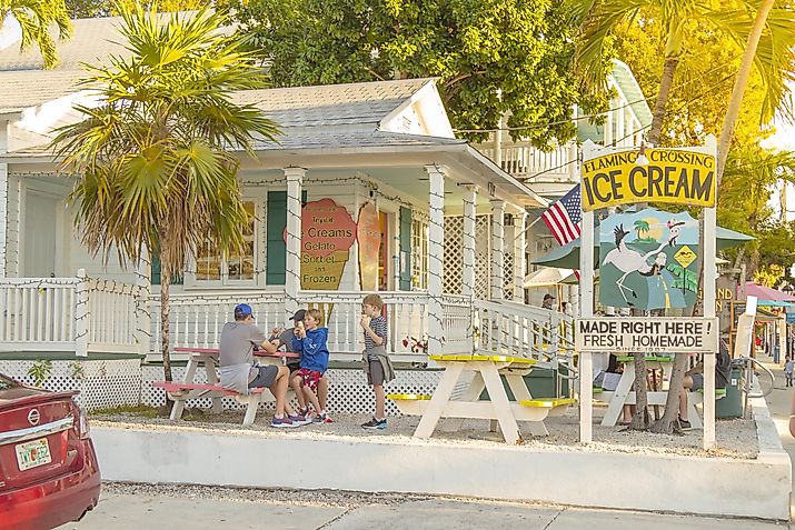 Ice Cream shop in Key West, Florida