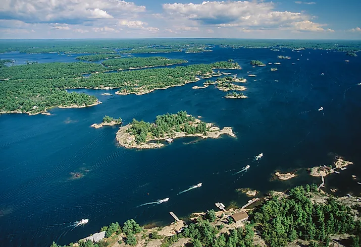 Islands in Georgian Bay (Lake Huron), Ontario. 