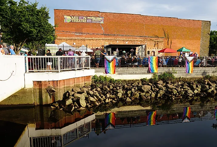 The Pride Fest near the Milton Theatre in Milton, Delaware. Image credit Khairil Azhar Junos via Shutterstock.com