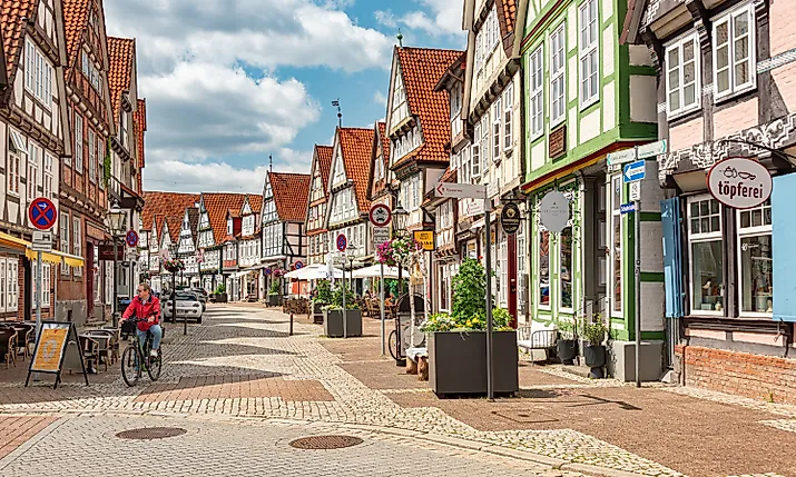 The streets of Celle in Lower Saxony, Germany. Image Credits: Gallwis via Shutterstock