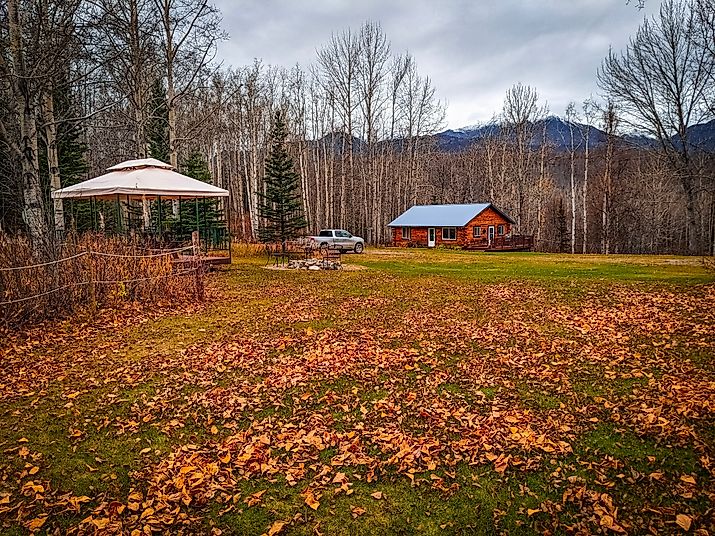 A beautiful cabin in Palmer, Alaska.