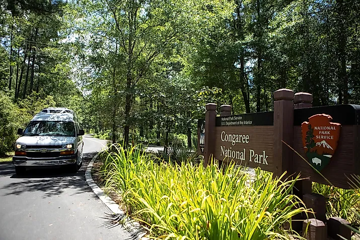 Congaree National Park entrance in South Carolina. Image credit Cavan-Images via Shutterstock