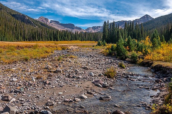 The Cimarron River flowing through Colorado