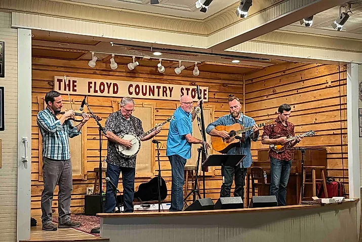 The famous Friday Night Jamboree at Floyd's Country Store (Image Credit Bryan Dearsley)
