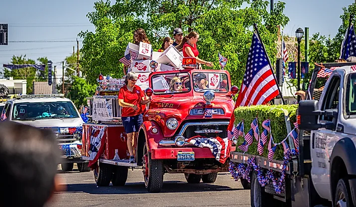 July 4th parade, Fallon NV. Editorial credit: Jeff Gresham / Shutterstock.com