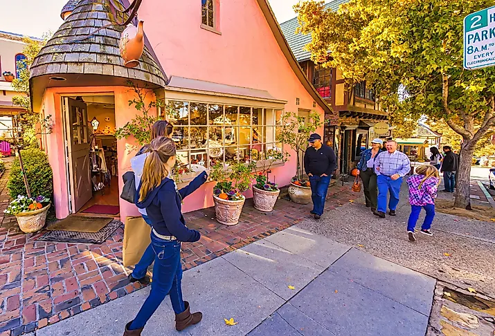 Downtown streets in Carmel-by-the-Sea, California. Image credit Oliver Delahaye via Shutterstock
