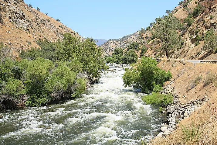 Kern River near Bakersfield in California. 