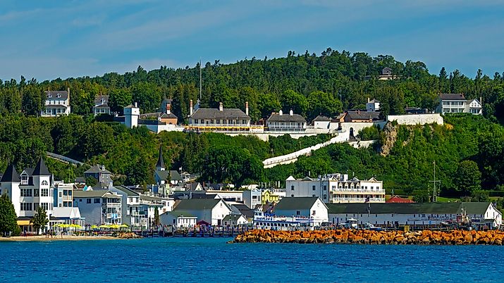 Mackinac Island State Harbor Mackinac Island, Michigan. Editorial credit: Dennis MacDonald / Shutterstock.com.