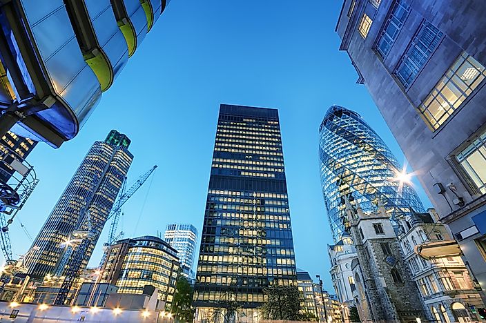 Skyscrapers in London. Skyscrapers in London.