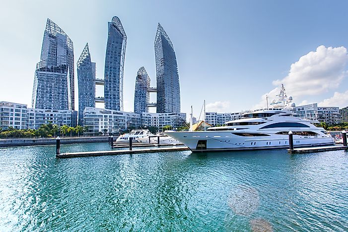 Reflections at Keppel Bay, Singapore. Reflections at Keppel Bay, Singapore.