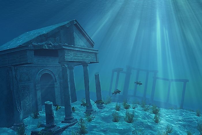 A 3D rendering of Atlantis. A 3D rendering of Atlantis.