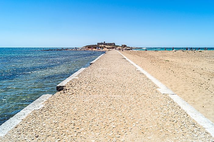 The Ionian Sea in Sicily, Italy.