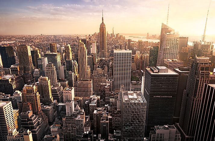 The beautiful skyline of Manhattan, in New York City. The beautiful skyline of Manhattan, in New York City.