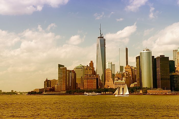 The view from Governor's Island is crystal clear. The view from Governor's Island is crystal clear.