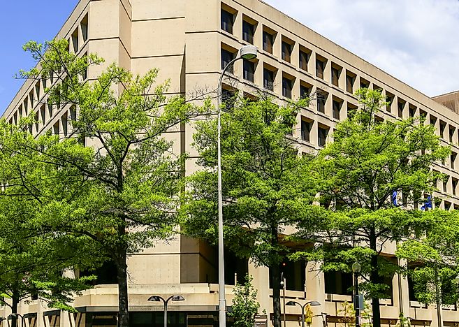 The FBI Headquarters, officially called the J. Edgar Hoover Building. The FBI Headquarters, officially called the J. Edgar Hoover Building.
