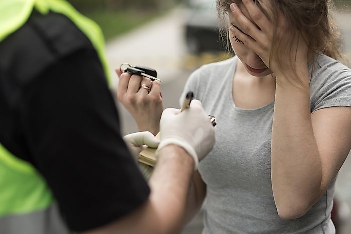 US States With The Highest Number Of Drunk Driving Cases Among High School Students