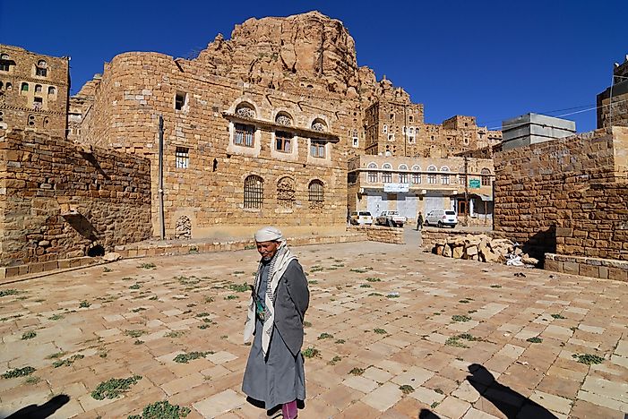 Thula is a medieval village in Yemen, shown here in 2010. Today, it has been destroyed by civil war. Editorial credit: Oleg Znamenskiy / Shutterstock.com. 