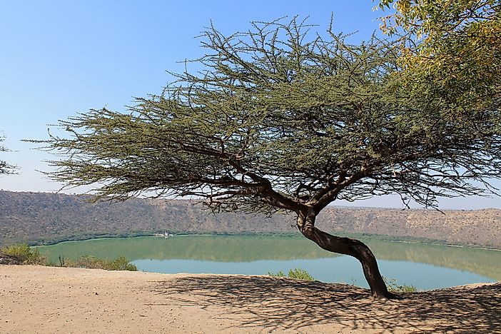 Lonar Crater Lake, India. Lonar Crater Lake, India.