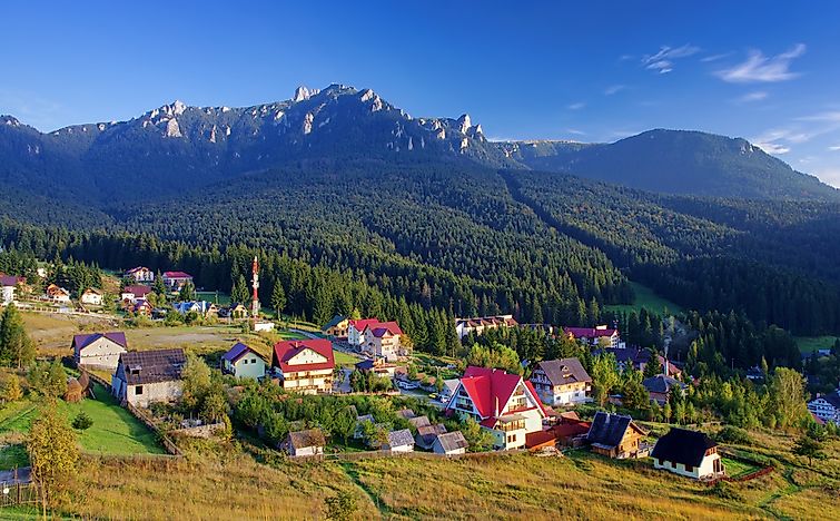 A mountain resort at Durău. A mountain resort at Durău.