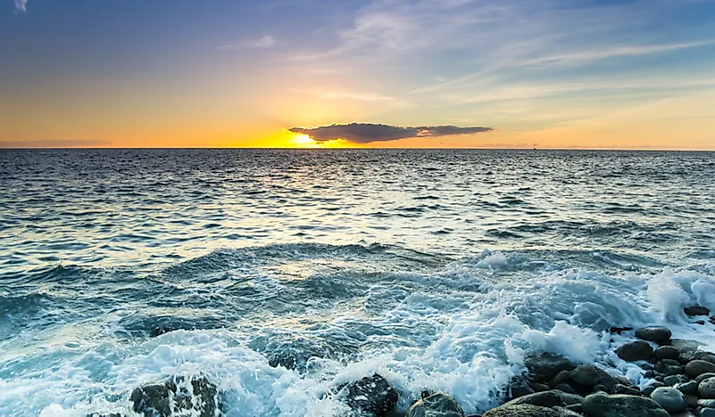 Sunset over Atlantic Ocean  Atlantic-ocean-coast