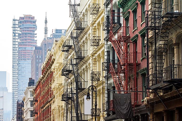 Apartment buildings in Manhattan. Apartment buildings in Manhattan.