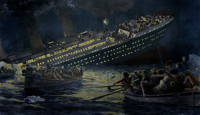 When did the titanic sink worldatlas
