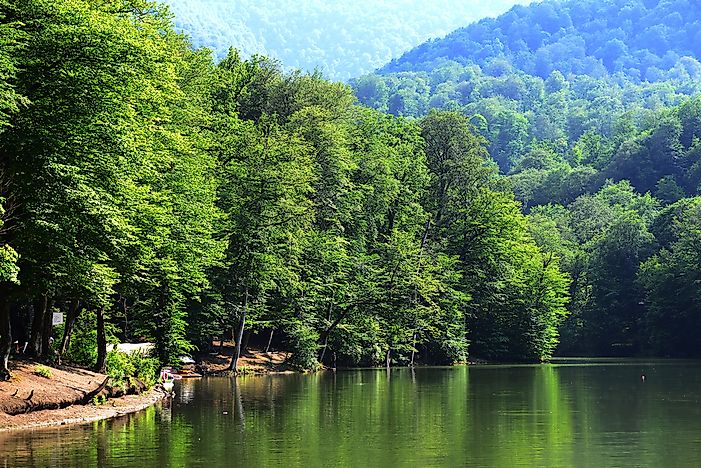 A lake in Dilijan National Park. A lake in Dilijan National Park.
