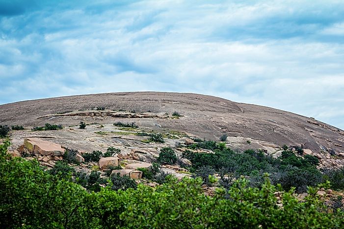 Cedar Scrub shrubland ecoregion in Enchanted Rock State Park, Texas.