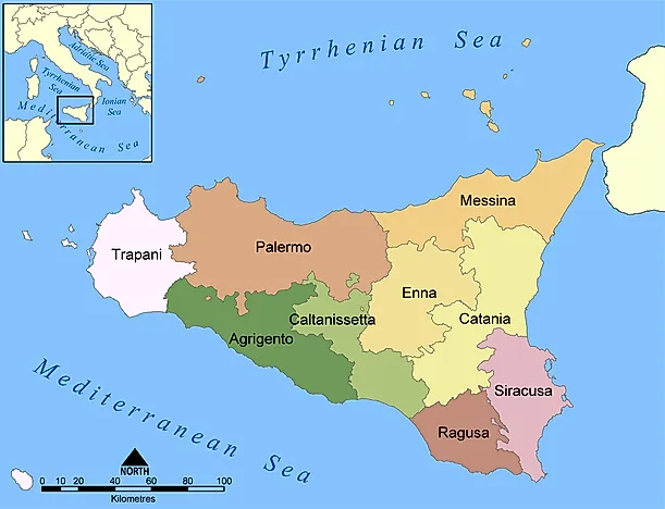 Biggest Islands In The Mediterranean Sea By Area