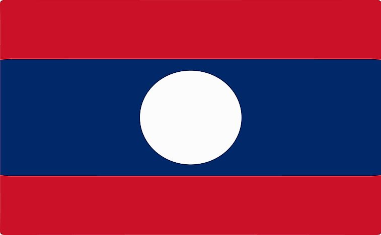 What Do The Colors And Symbols Of The Flag Of Laos Mean?