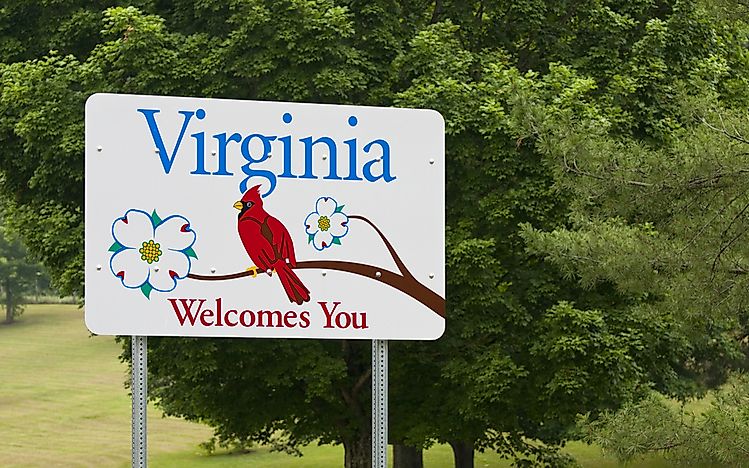 Which States Border Virginia?