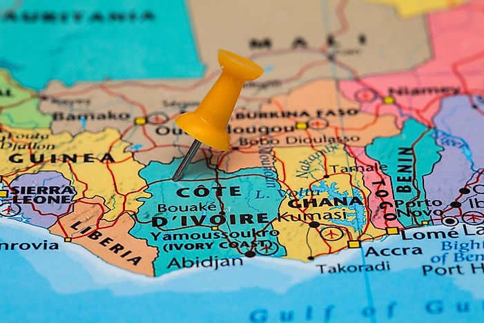 Which Countries Border The Ivory Coast?